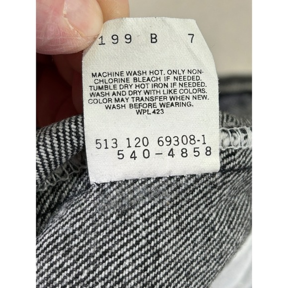 Vintage Levi's 540 Men's‎ 42 Jeans Black Denim Baggy Y2K Faded USA Relaxed - Picture 6 of 9